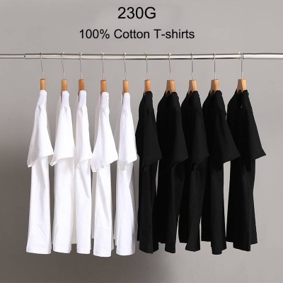 High Quality White Tees,230g Heavy Weight Stylish Plain T-shirts 100% Organic Cotton Men T Shirt/